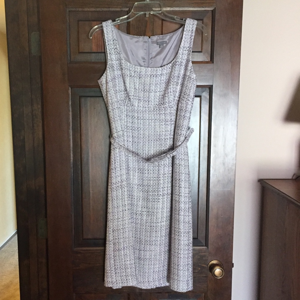 Ann Taylor lilac tweed dress